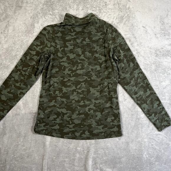 Lululemon Men's L Camo Print Quarter Zip Jacket Performance Layers Outdoor - Picture 1 of 10